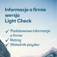 Załaduj obraz do przeglądarki galerii, Informacje o firmie wersja Light Check
