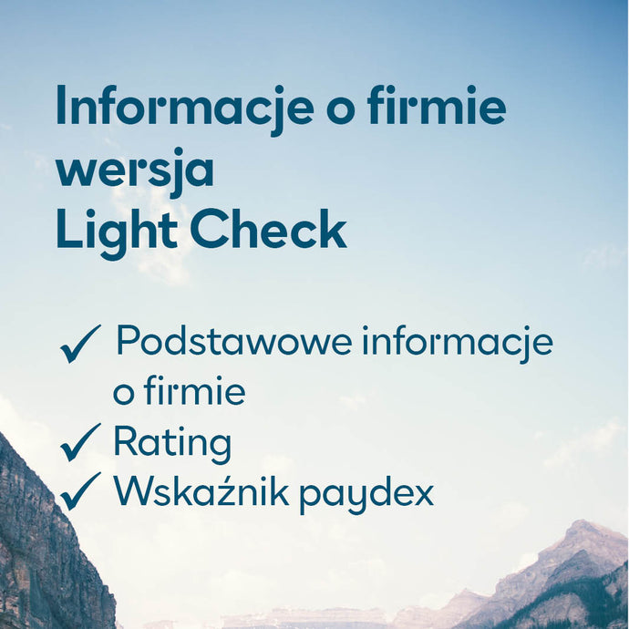 Informacje o firmie wersja Light Check